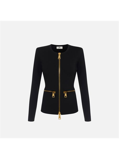 Cardigan in maglia con zip